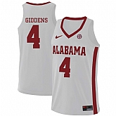 Alabama Crimson Tide #4 Daniel Giddens White College Basketball Jersey Dzhi,baseball caps,new era cap wholesale,wholesale hats